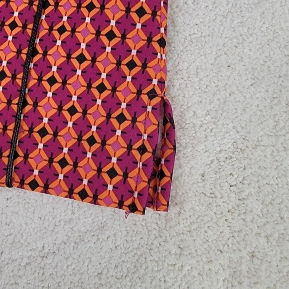 EP Pro Golf Skort Size 8 Pink Orange Geometric Print Tennis Skirt Athleisure‎